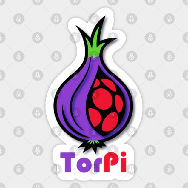 TorPi | Onion Pi Sticker by PyGeek